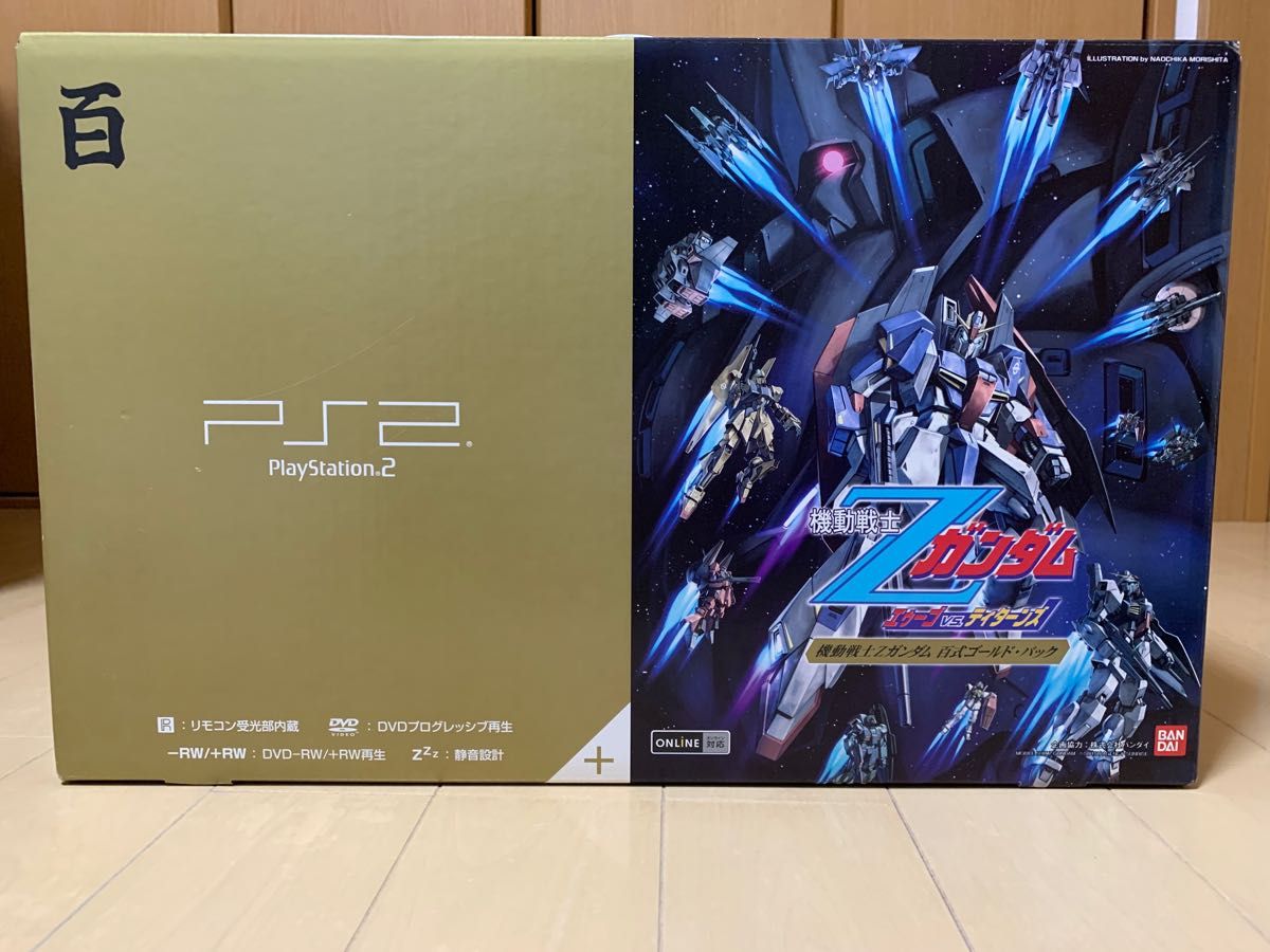 SONY PlayStation2 SCPH-55000 GU 機動戦士Zガンダム  百式ゴールドパック+トリガーハートエグゼリカ