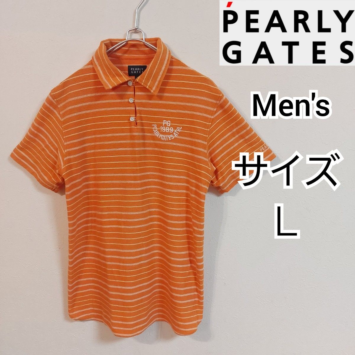 【PEARLY GATES】パーリーゲイツ/パイル地半袖ポロ/ゴルフ/メンズＬ