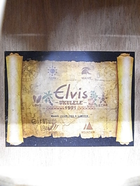 e9644　ウクレレ　エルビス　Elvis FIVE-O LIMITED 1991　弦楽器　ソフトケース_画像9