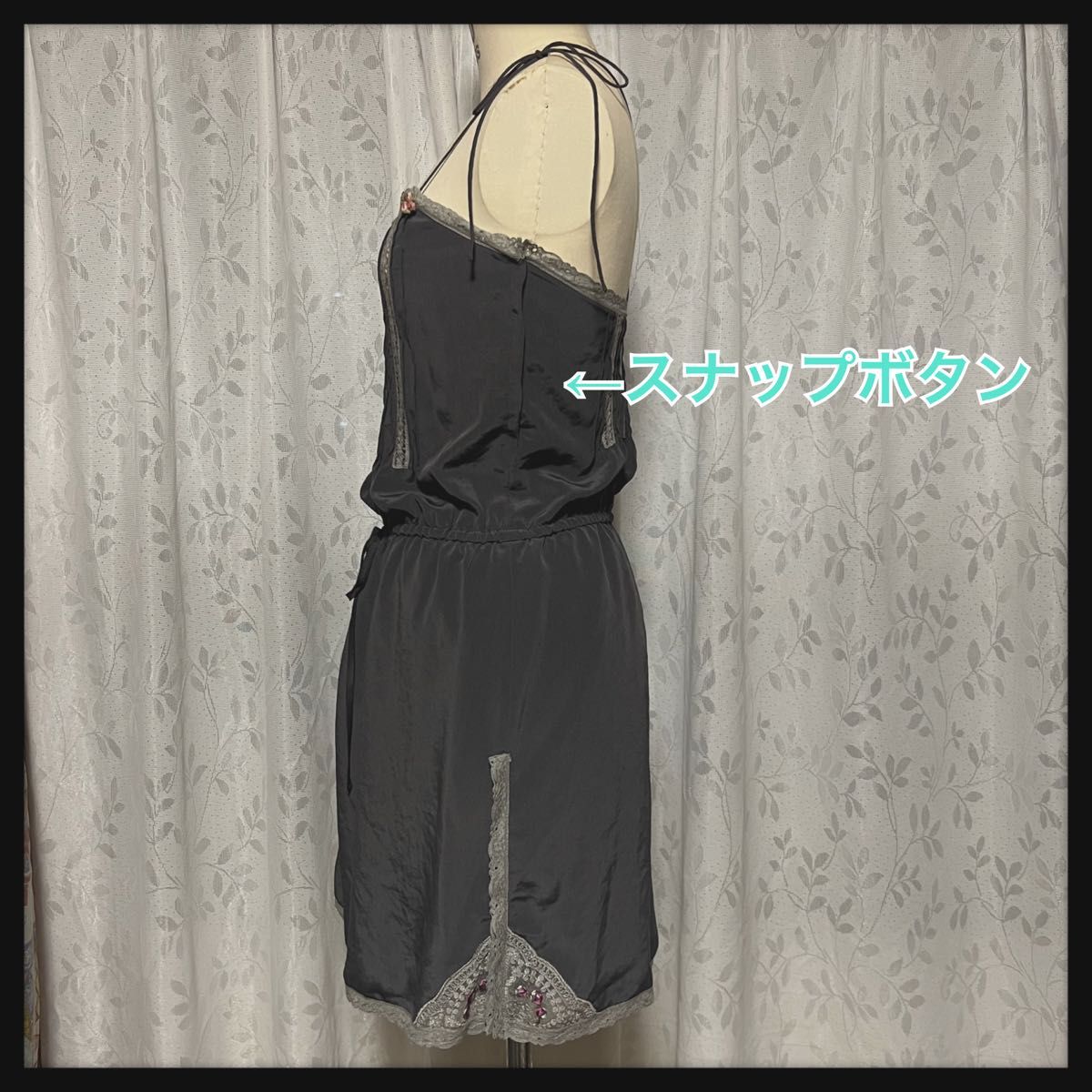 未使用●レースキャミワンピース JILLSTUARTグレーXSサイズ