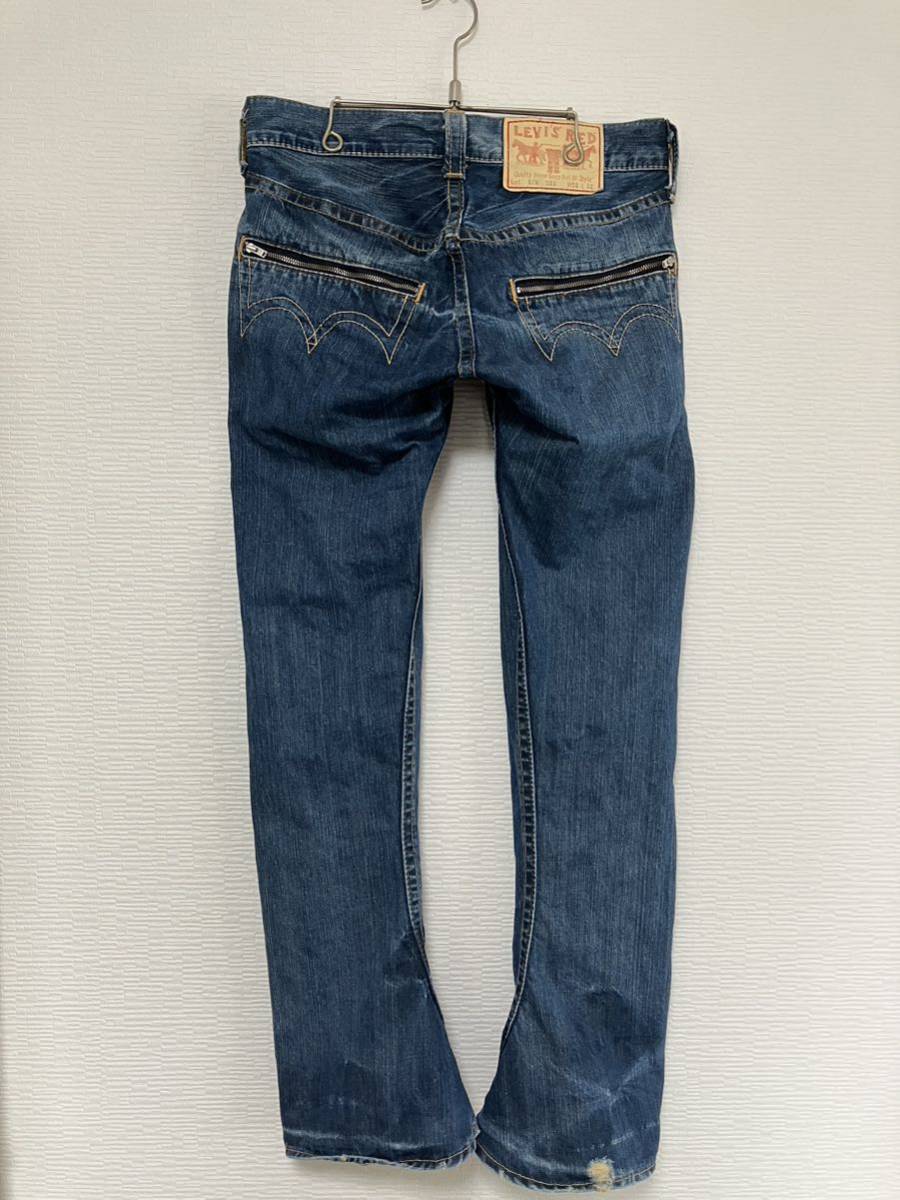 美品 名作 2003 SS Euro vintage Levi's red 07M S03 ビンテージ クロアチア製 リーバイスレッド メキシカンブーツカット デニム W30 L32_画像2