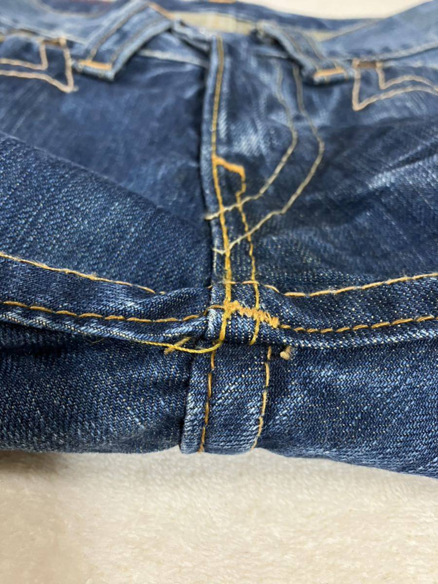 美品 名作 2003 SS Euro vintage Levi's red 07M S03 ビンテージ クロアチア製 リーバイスレッド メキシカンブーツカット デニム W30 L32_画像9