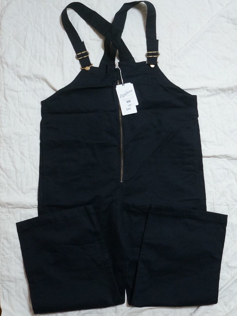 新品 Lee UTILITY OVERALLS ブラック L ストレッチオーバーオール　リー