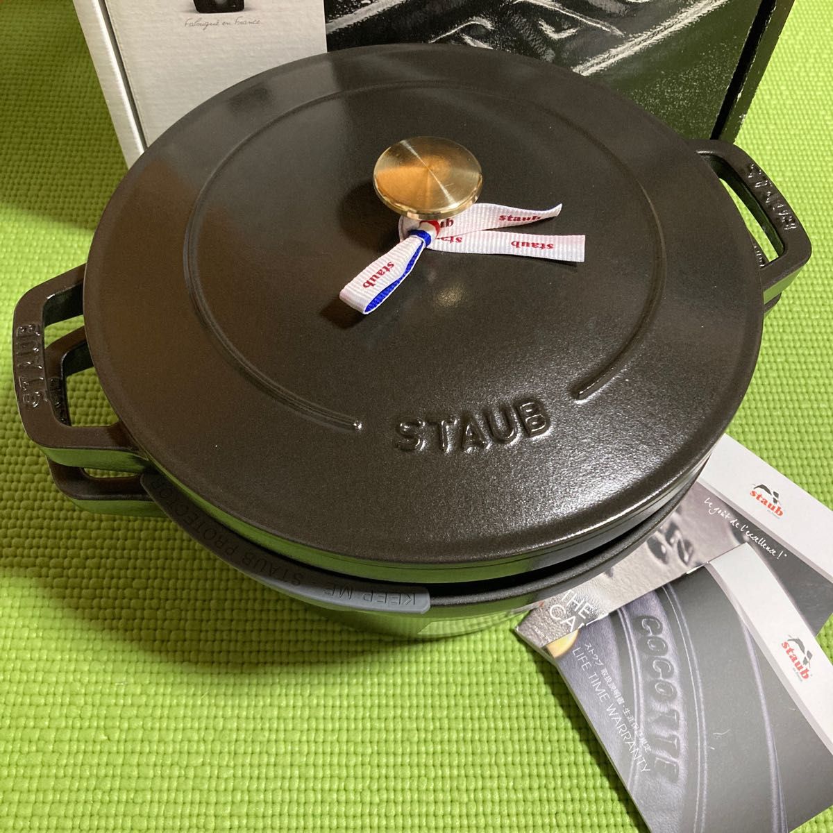 【新品】ストウブ・スタッカブルココット24cm・ブラック