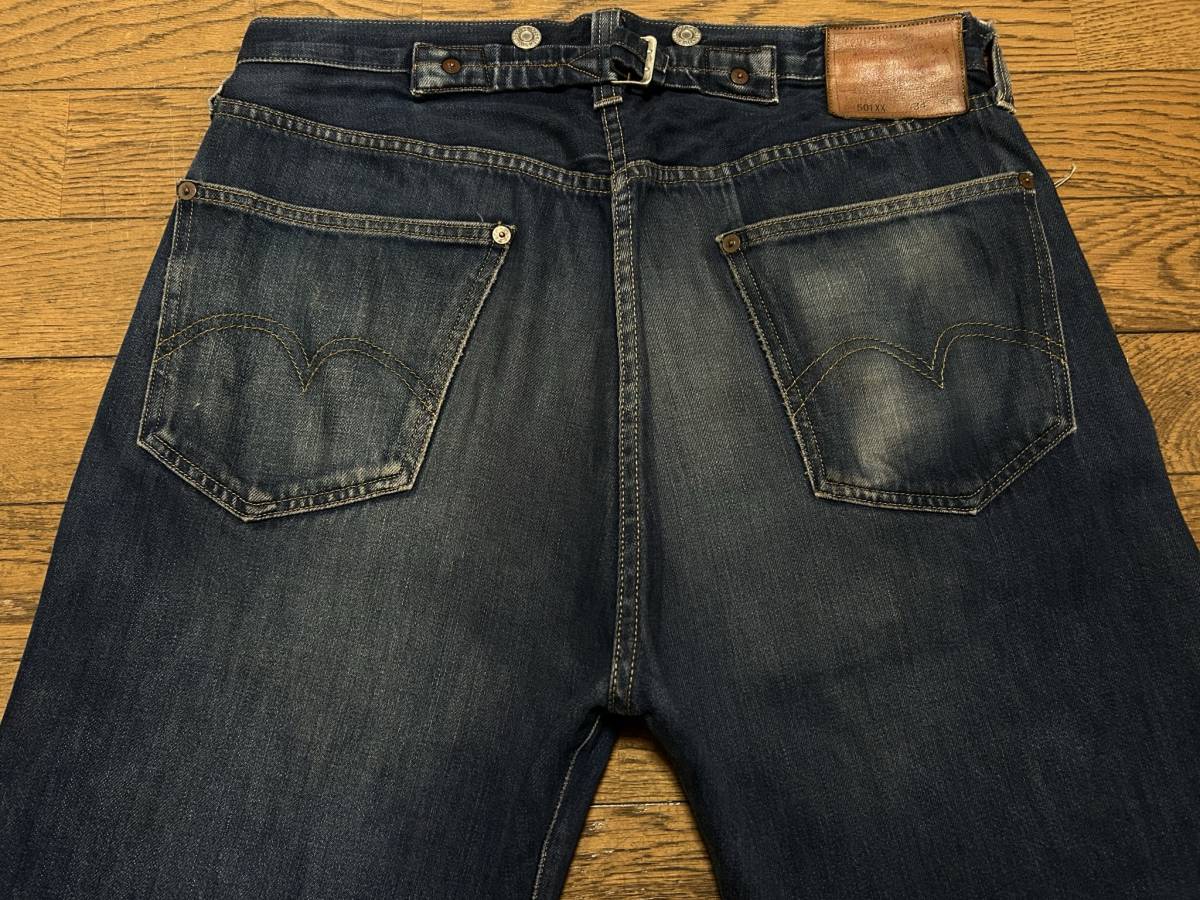 ※Levi's リーバイス 501XX 33501-0019 1933年モデルサスペンダーボタン セルビッチ BIG-E デニムパンツ 米国製 34 　　 BJBC.E_画像3