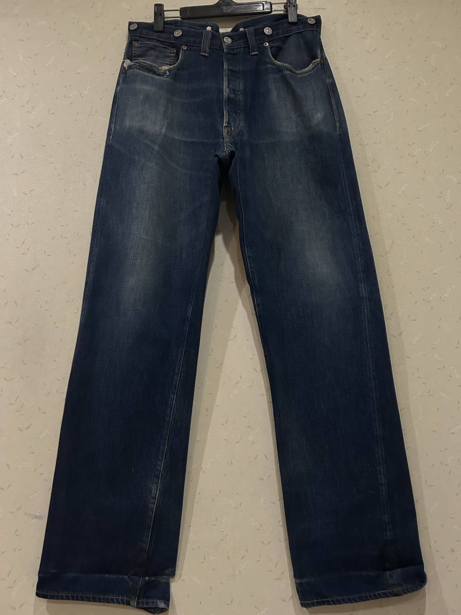 ※Levi's リーバイス 501XX 33501-0019 1933年モデルサスペンダーボタン セルビッチ BIG-E デニムパンツ 米国製 34 　　 BJBC.E_画像2