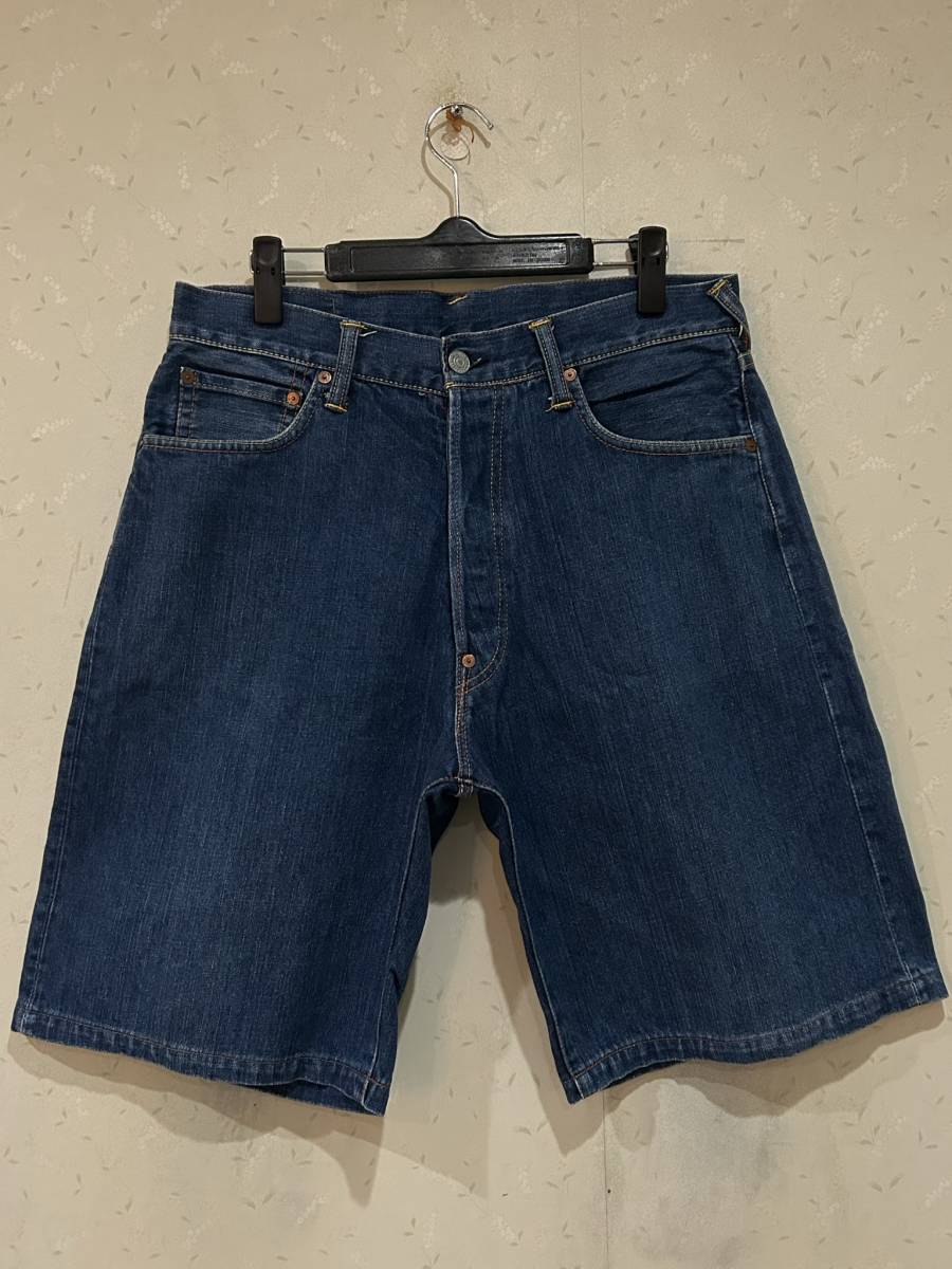 ※EVISU エヴィス エビス LOT2001 カモメペイントハーフ ショート デニムパンツ インディゴ 34 　　　　 BJBC.E_画像2