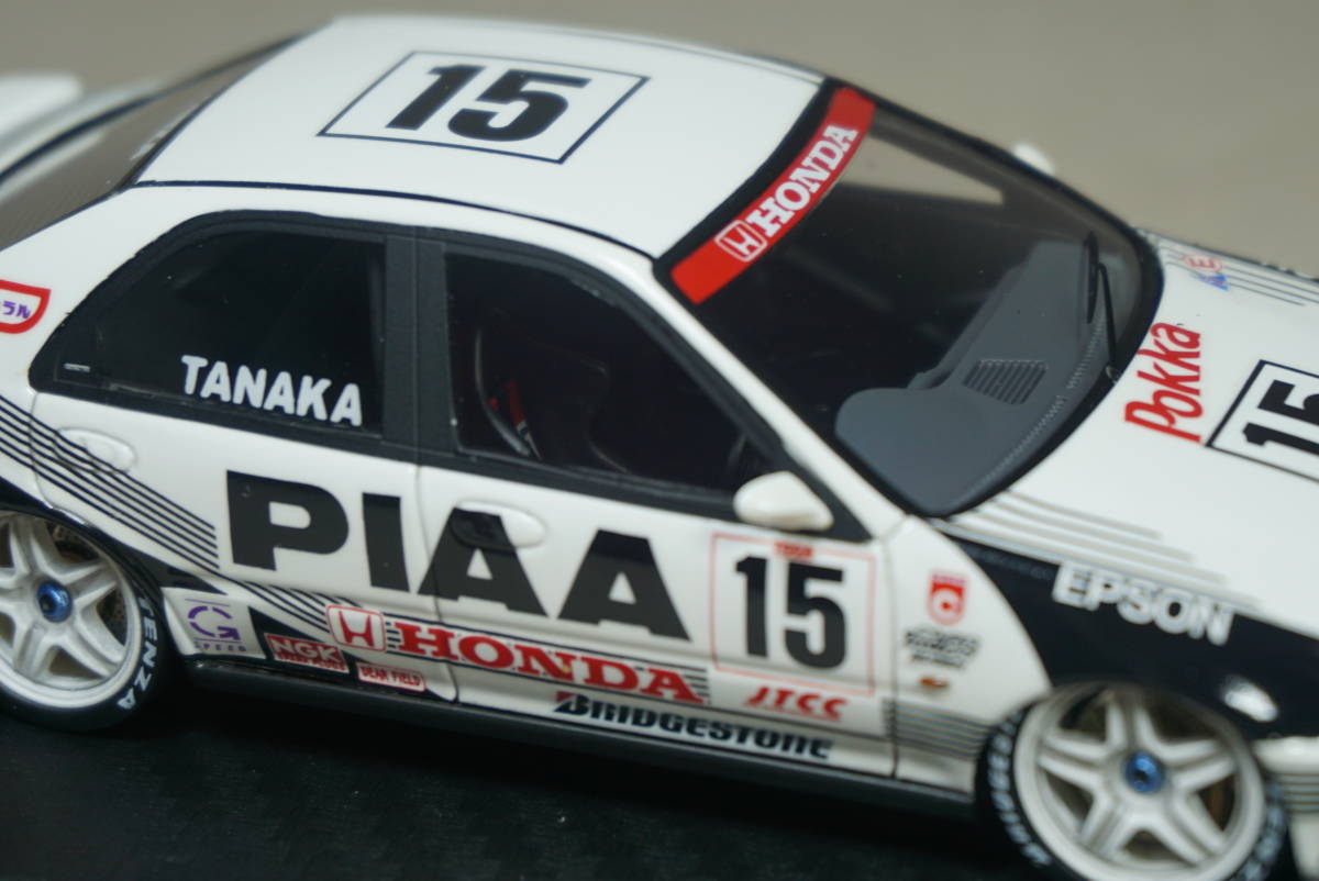 1/43 田中 ignition model HONDA CIVIC PIAA #15 Tanaka 1994 JTCC ホンダ シビック 無限 Mugen ピア VTEC ferio フェリオの画像9