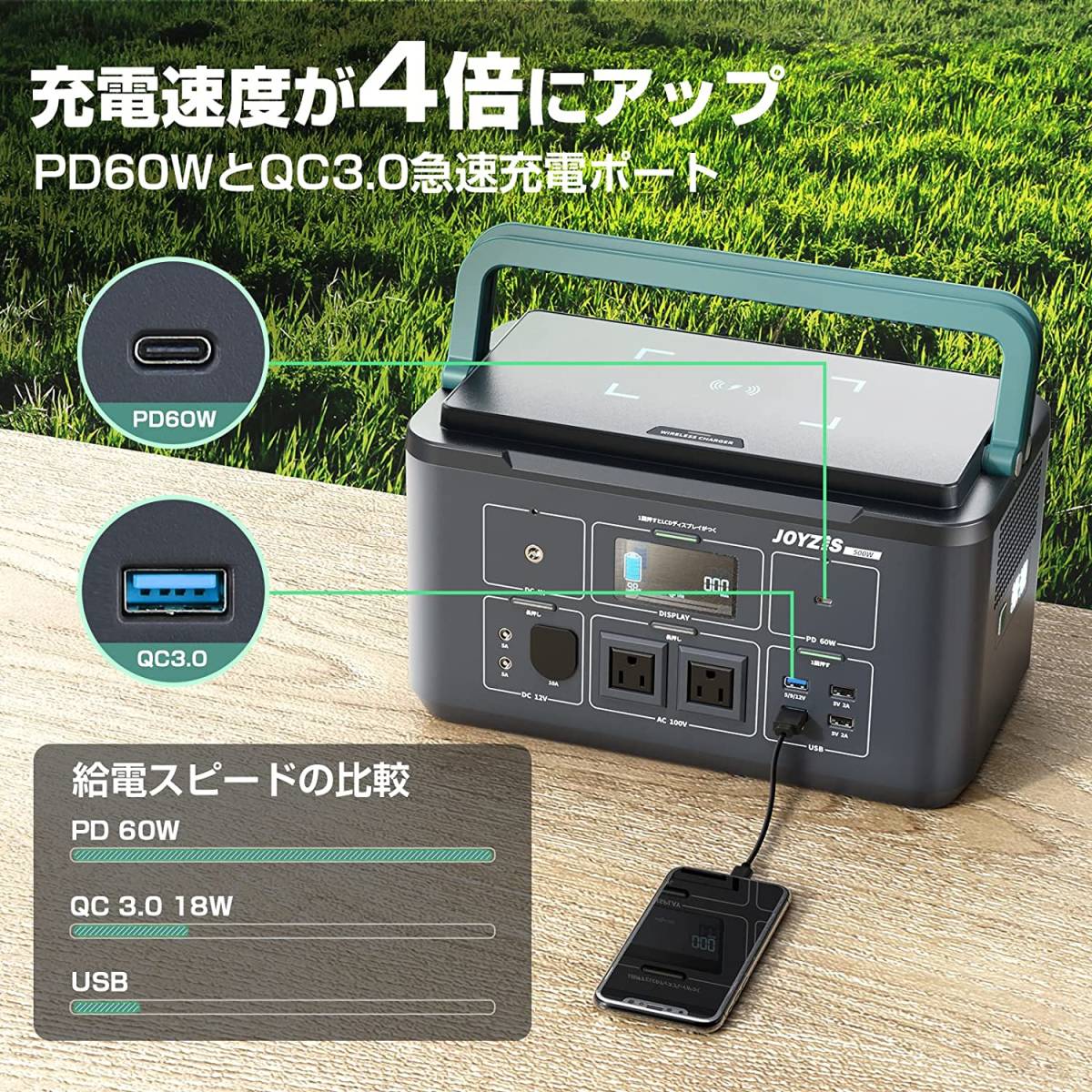 新品 Joyzis ポータブル電源 BR1000 270000mAh 1000Wh 予備電源 AC出力