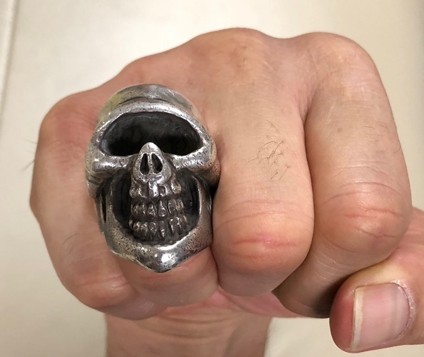 Stop Light Stop light k Lazy Skull ring 21 number 