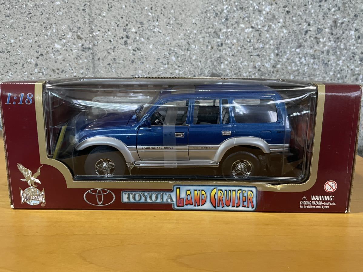 ☆TOYOTA LAND CRUISER　トヨタ　ランドクルーザー80 ランクル80 VX LIMITED 1992 ブルー ダイキャストメタルミニカー 1/18 スケール ☆_画像8