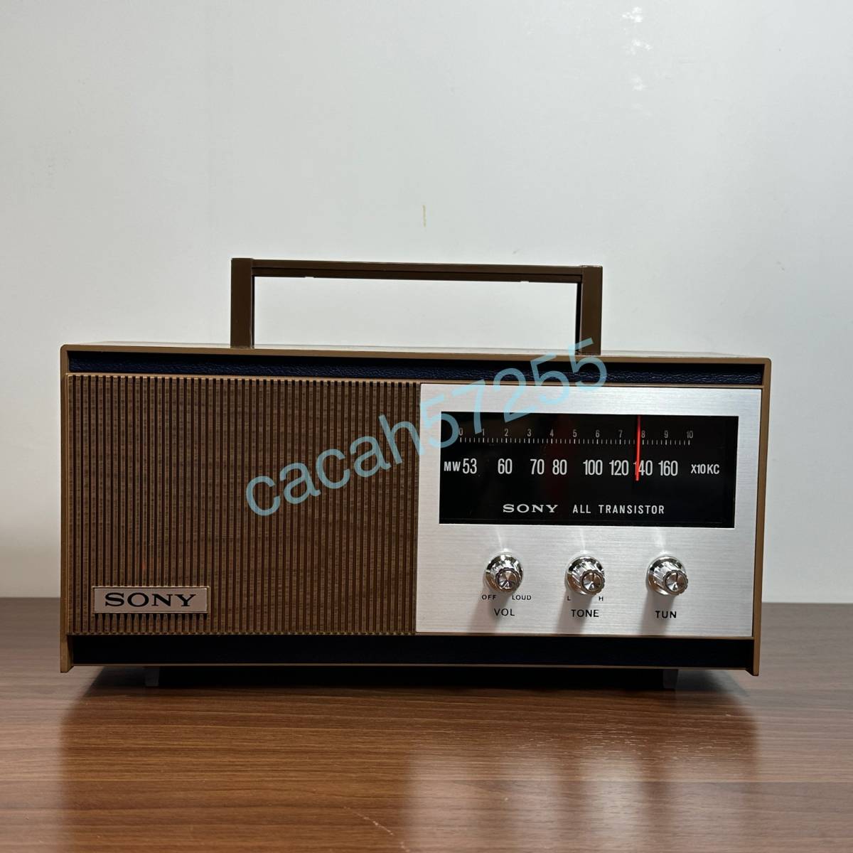 * nationwide free shipping * rare unused goods Sony transistor radio TR-628 original box battery * Sony FRAGILE Transistor radio Wooden 21-6028-6