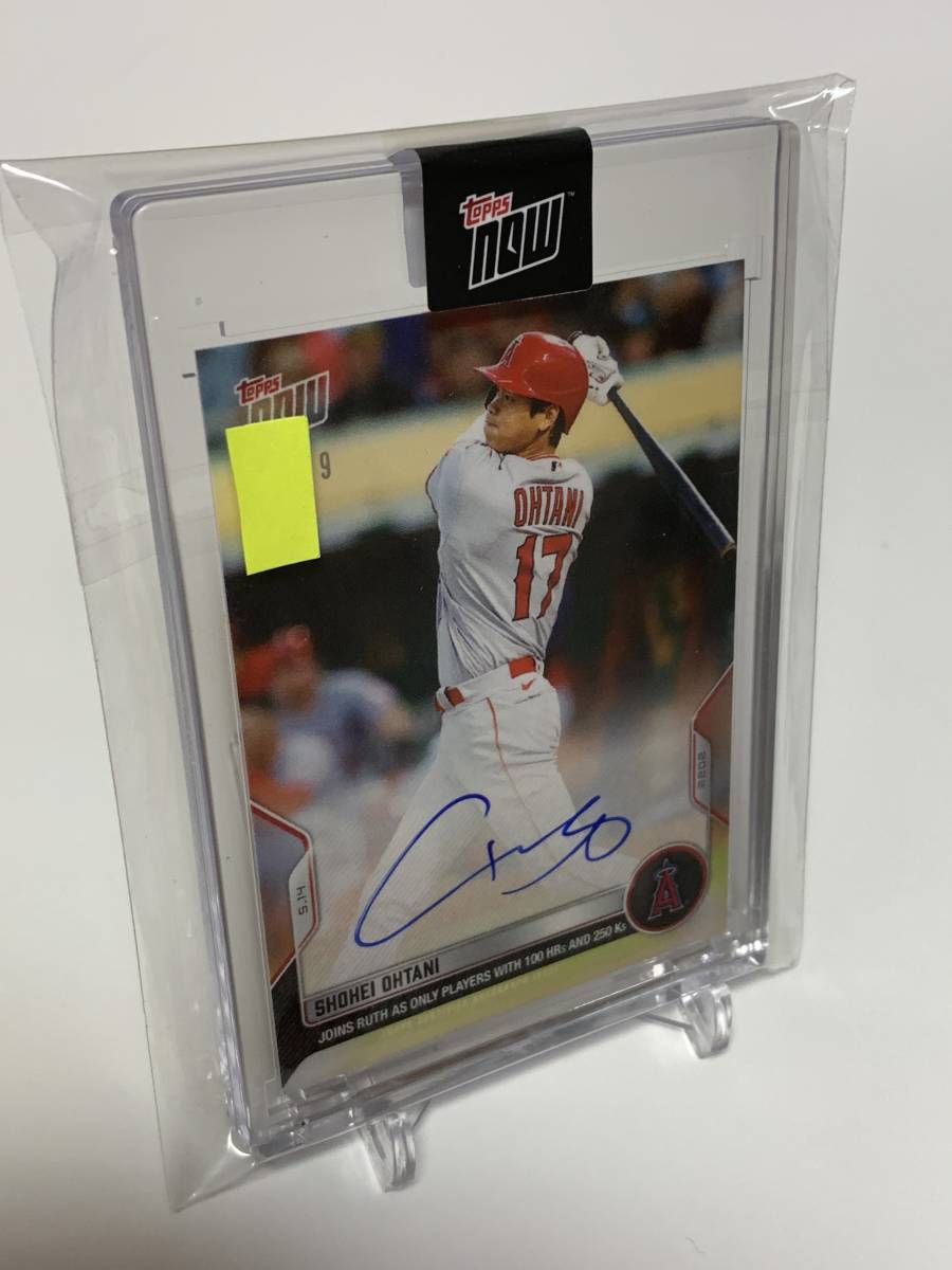 TOPPS NOW 大谷翔平 MLB通算100本塁打記念 直筆サインカード