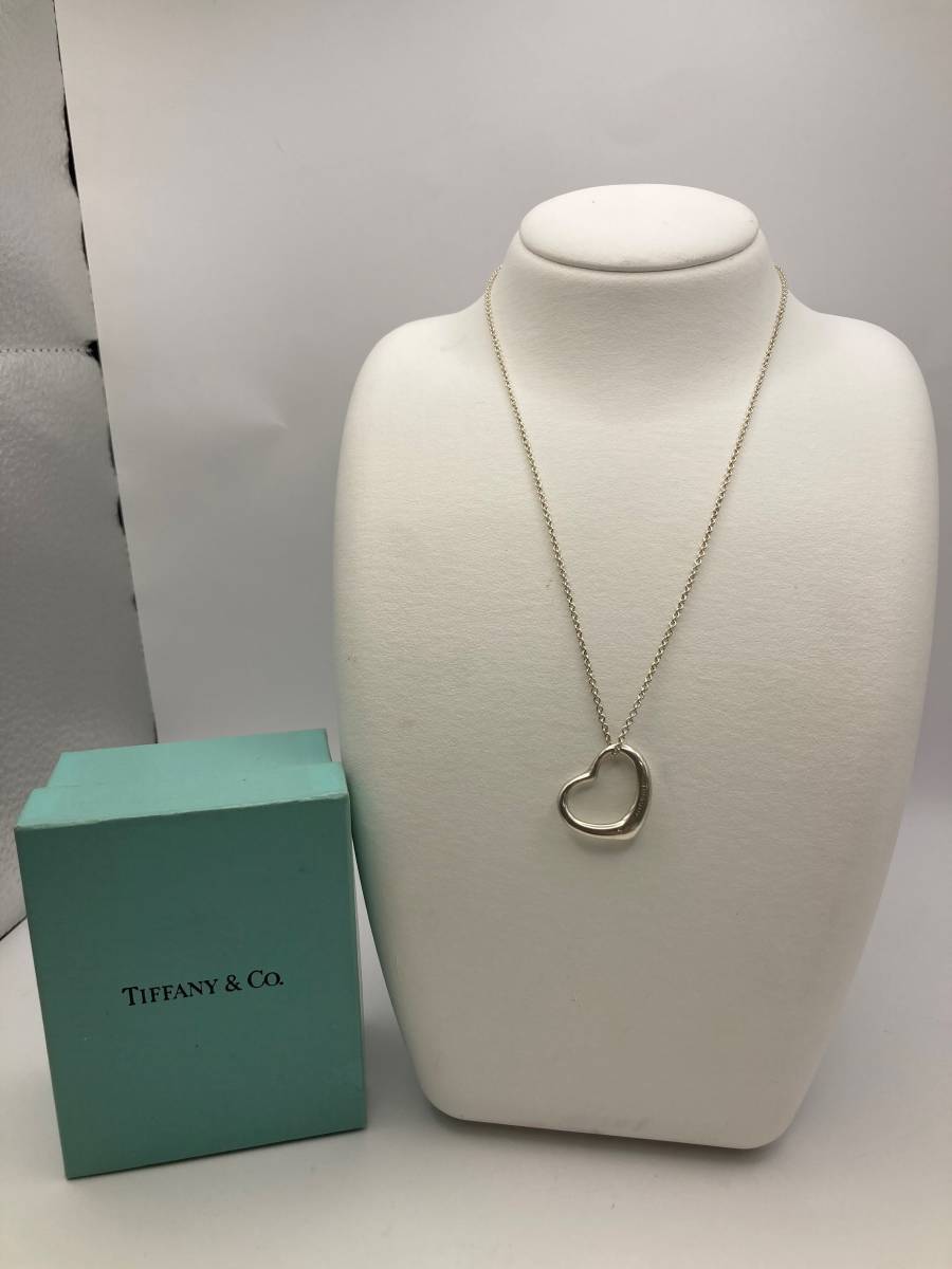 憧れの 【本物】TIFFANY&Co. ティファニーオープンハート シルバー