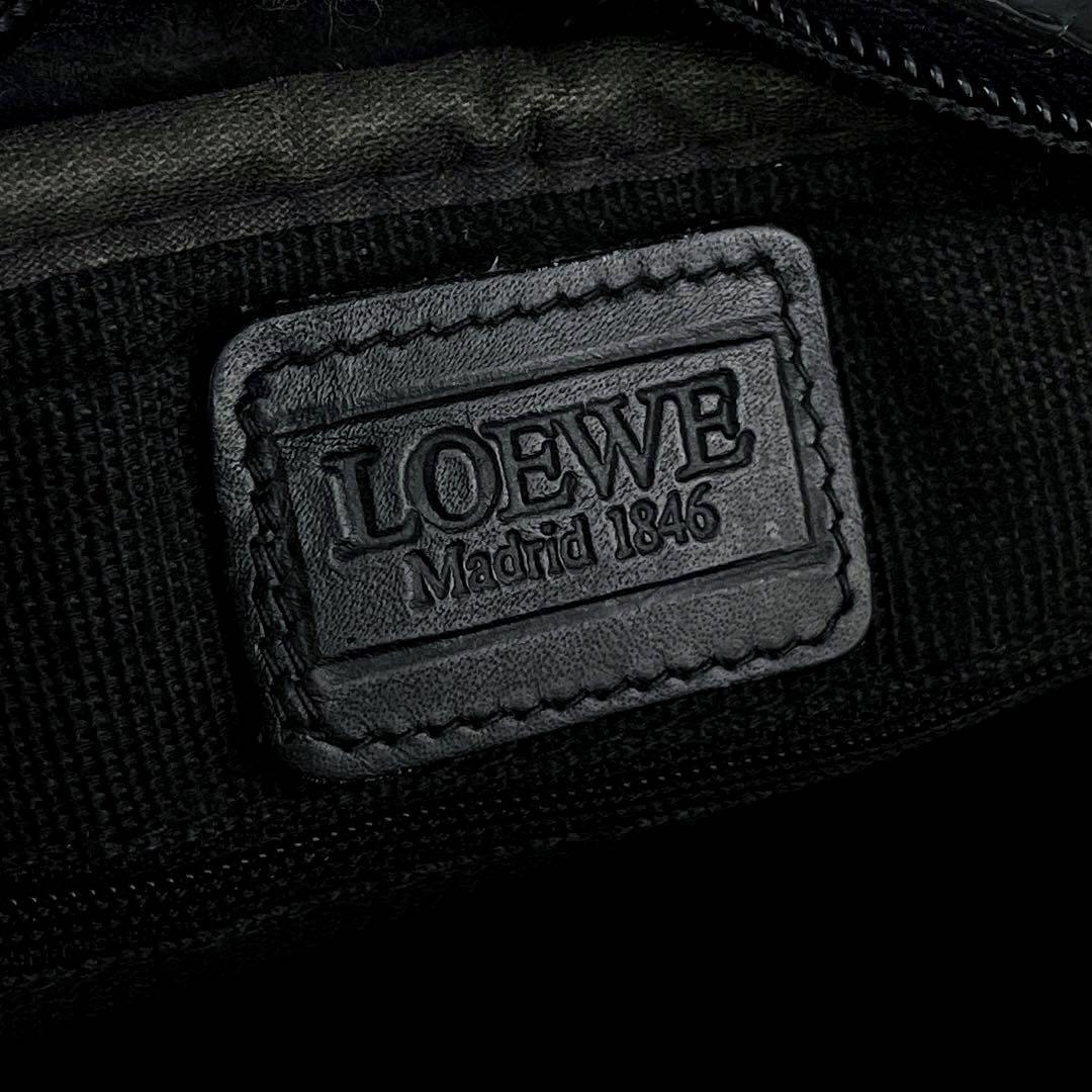 美品□LOEWE ロエベ ショルダーバッグ アナグラム 総柄 肩掛け 斜め