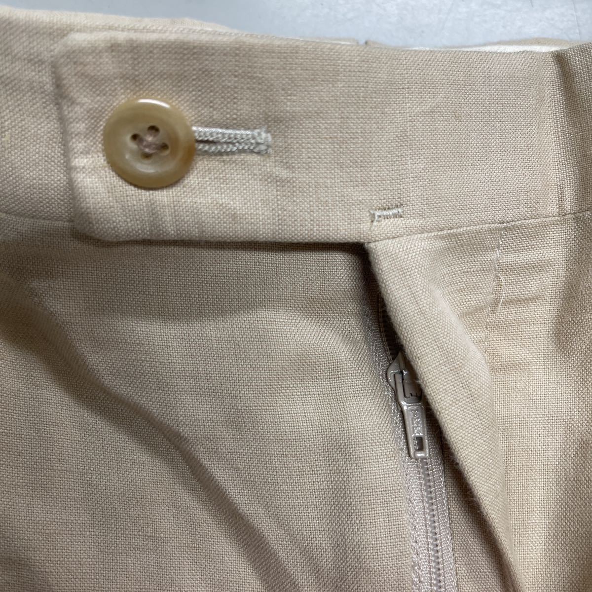 Mila schon Mila Schon cotton flax tuck entering pants cotton hemp men's chinos W85 made in Japan MADE IN JAPAN