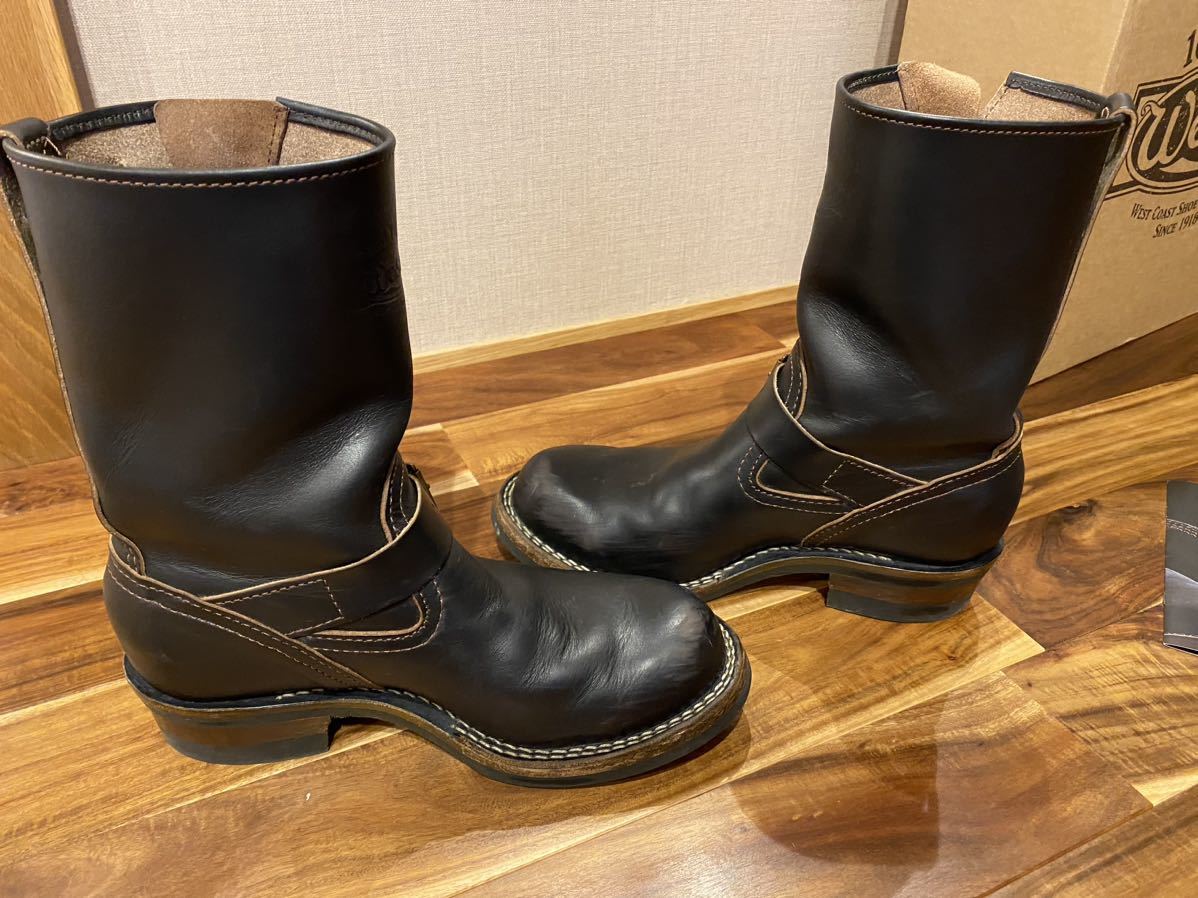 Wesco ウエスコ BOSS ボス 7.5E ホースハイド ブラック 馬革 黒 茶芯