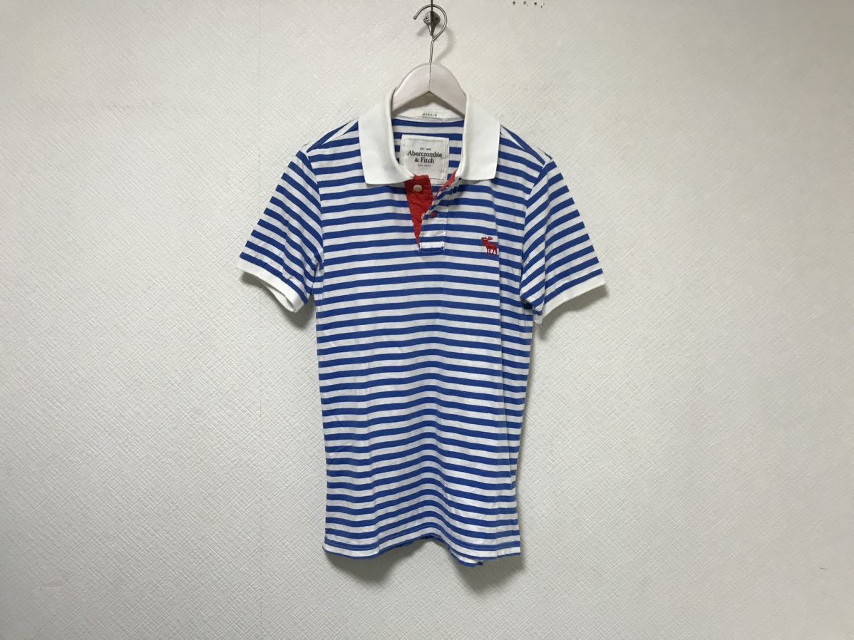 本物アバクロアンドフィッチAbercrombie&Fitchコットンボーダー柄