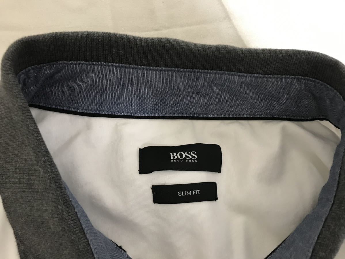  genuine article Hugo Boss HUGOBOSS cotton polo-shirt with short sleeves men's American Casual Surf military business suit white white Street Golf M