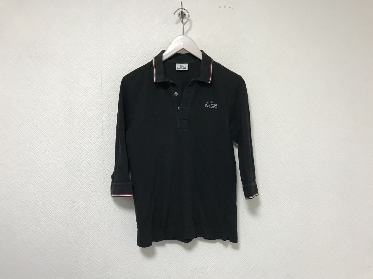 本物ラコステLACOSTEコットン7分丈長袖ポロシャツメンズサーフ 本物ラコステLACOSTEコットン7分丈長袖ポロシャツメンズサーフ