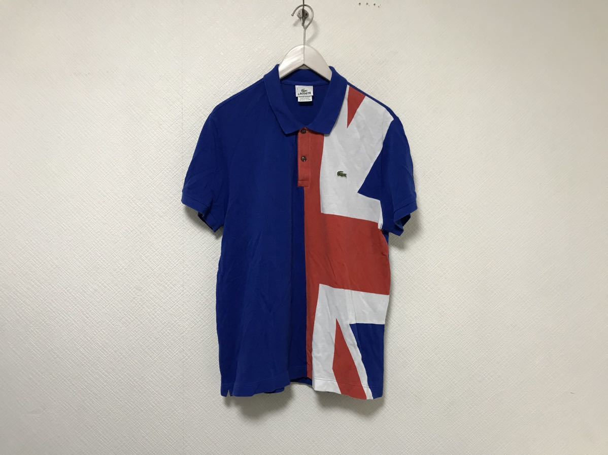 新到着 本物ラコステLACOSTEコットン半袖ポロシャツメンズサーフ