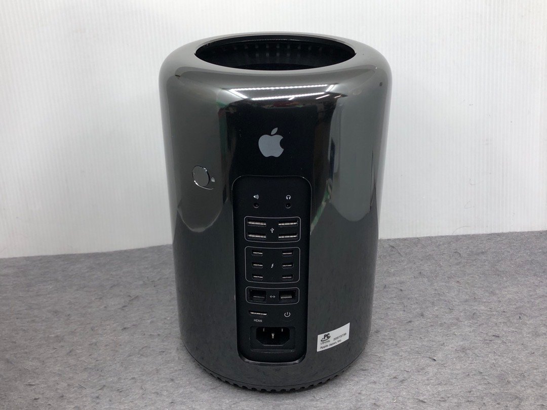 ジャンク【Apple】MacPro Late 2013 A1481 Xeon E5-1650v2 64GB ストレージなし Wi-Fi  Bluetooth AMD FirePro D500 3GB x2 OSなし Mac