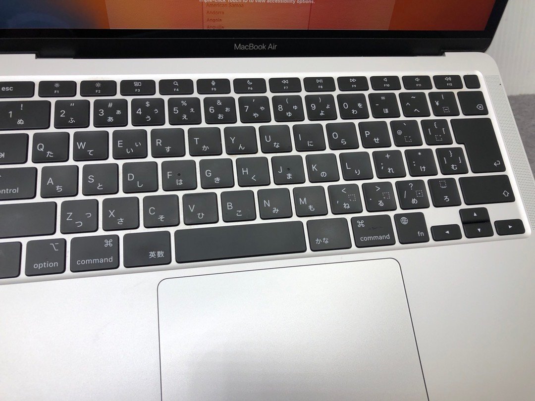ジャンク【Apple】MacBook Air M1 2020 A2337 Apple M1 16GB SSD256GB