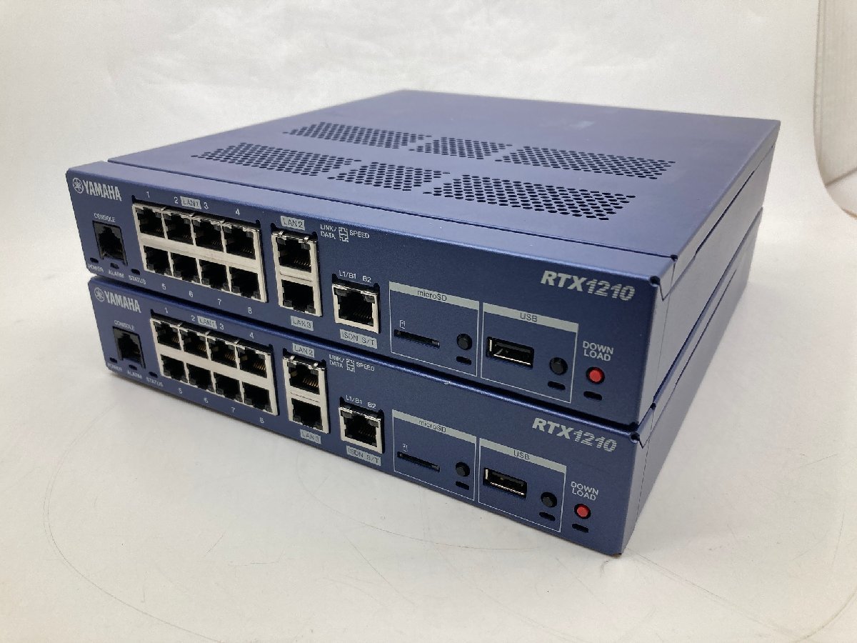 YAMAHA】2台セット ギガアクセス VPN ルーター RTX1210 初期化済 動作