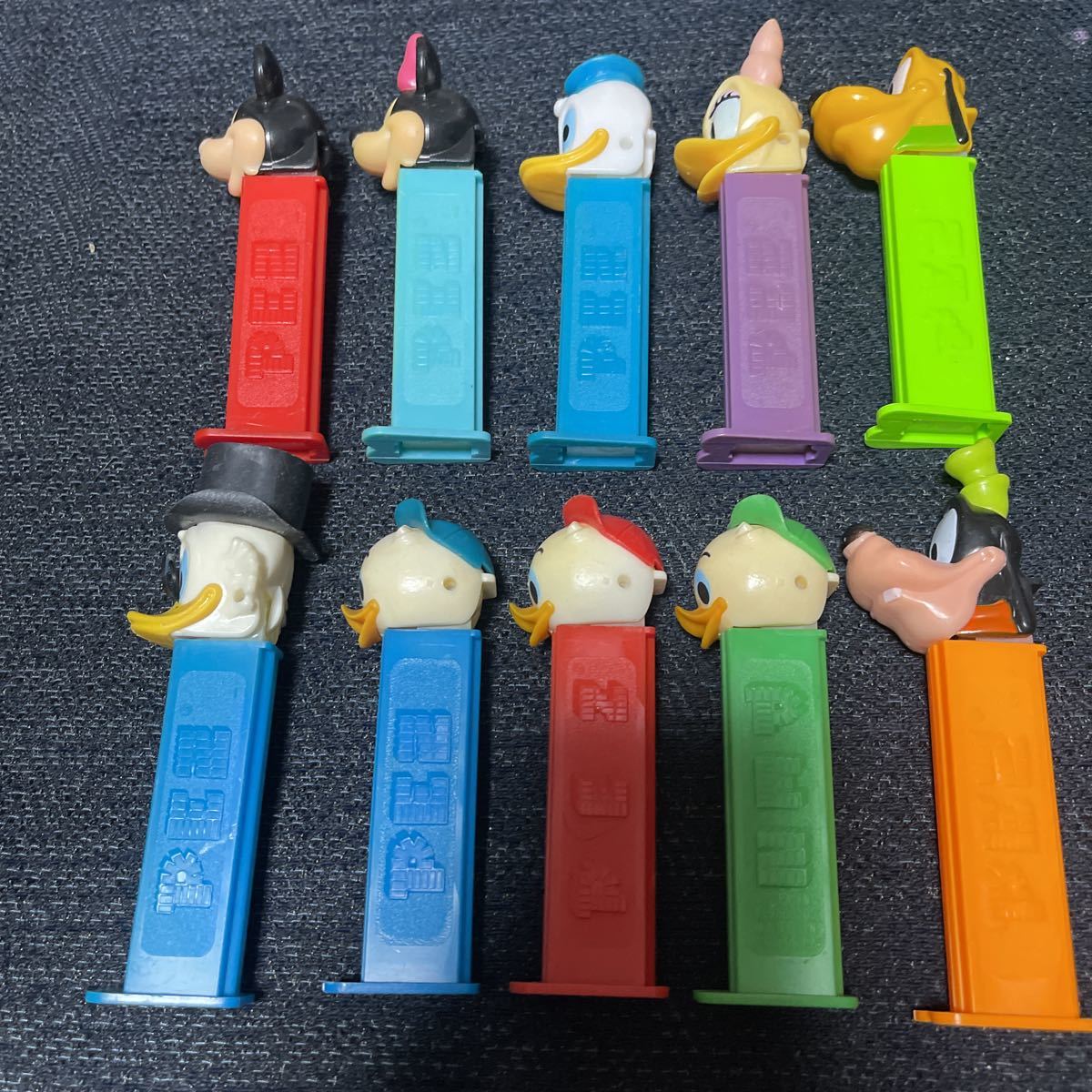 PEZ ディズニー ペッツ 10個セット ミッキー ミニー ドナルド デイジー グーフィー プルート ヒューイ デューイ リューイの画像3