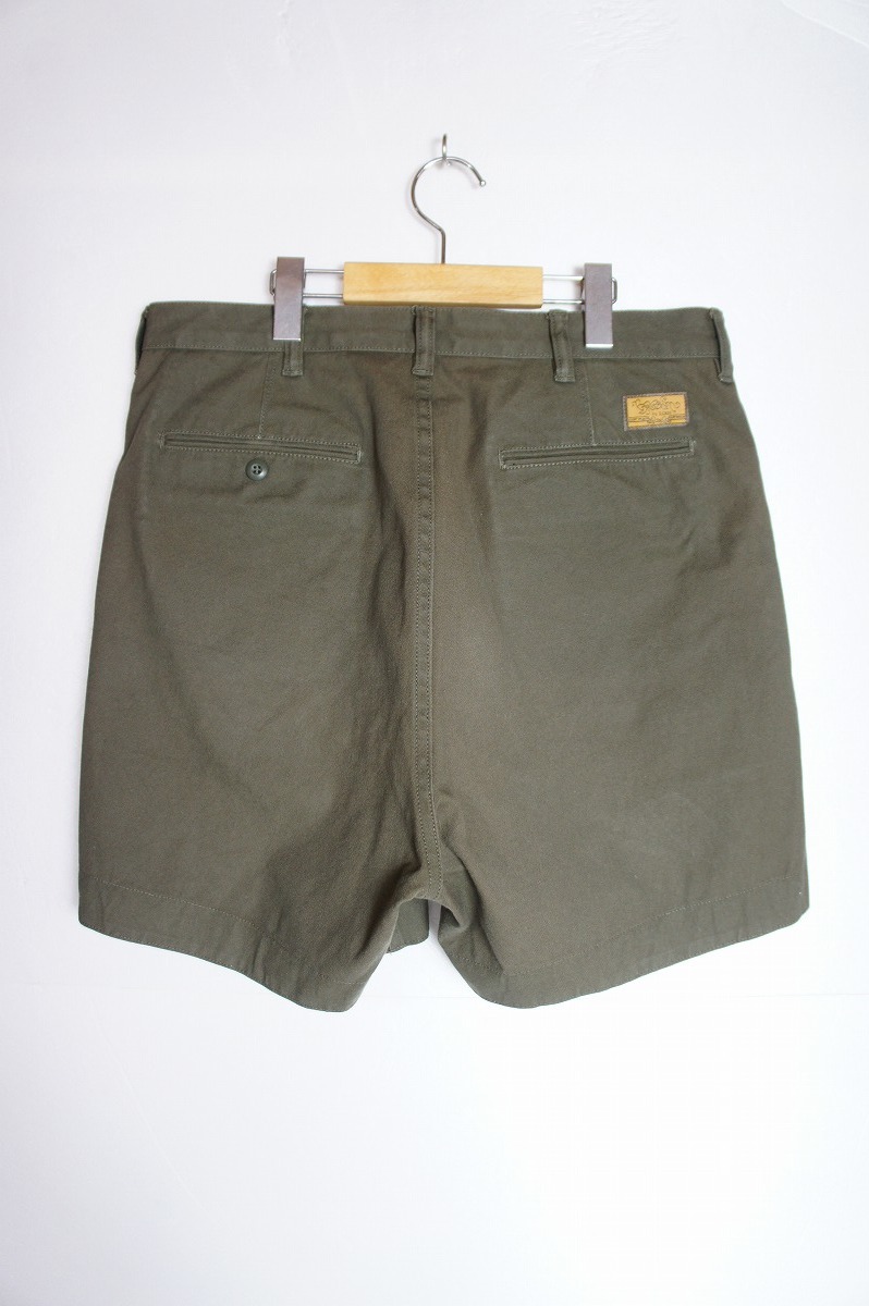 BROWN by 2-tacs two tuck sB13-P006 EASY SHORTS легкий шорты шорты зеленый оливковый размер M 1123M