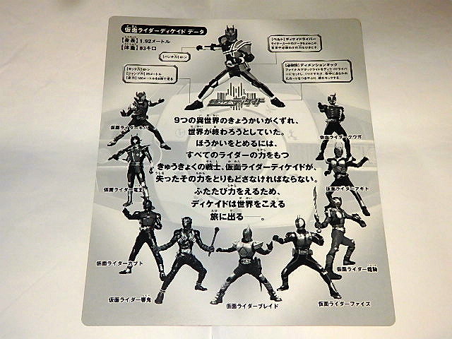 ★サイン色紙　仮面ライダーディケイド　アトラク/石ノ森章太郎先生_画像3