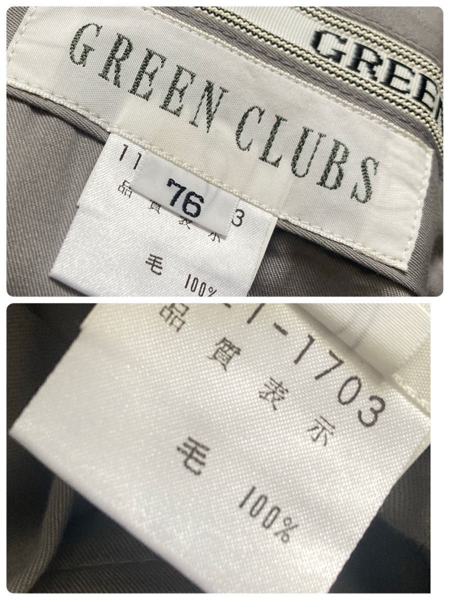 未使用 GREEN CLUBS  グリーンクラブ ゴルフ メンズ パンツ 76 ウェア ライカ チェック 