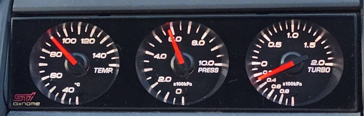 希少◇美品◎BP/BL◇純正OP□STI Genome□Defi Din-Gauge 1DIN