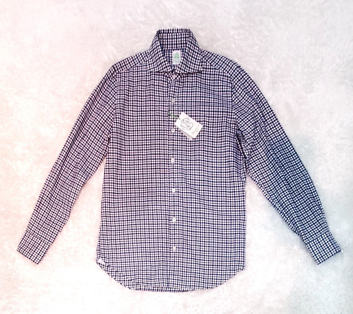 見事な創造力 【SALE】フィナモレ FINAMORE チェックシャツ 39