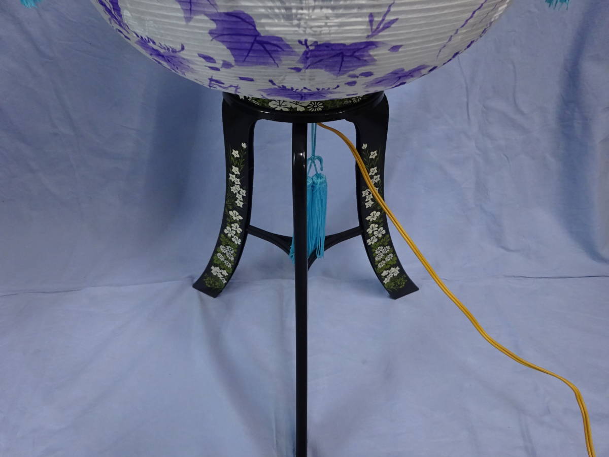 (H-.-466) rotation lamp with a paper shade u kai seal thousand . O-Bon lantern lantern used 