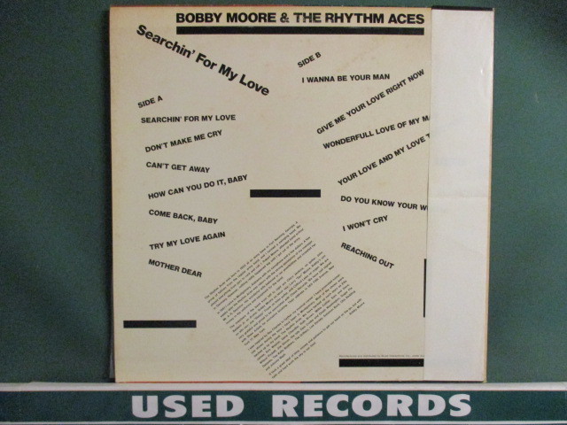 ★ Bobby Moore & The Rhythm Aces ： Searchin' For My Love LP ☆ (( BEST ! / 60's Deep Soul サザンソウル / 落札5点で送料無料_画像2