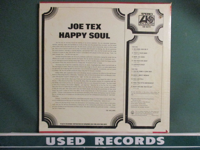 ★ Joe Tex ： Happy Soul LP ☆ (( 「Keep The One You've Got」収録 / 落札5点で送料無料_画像2