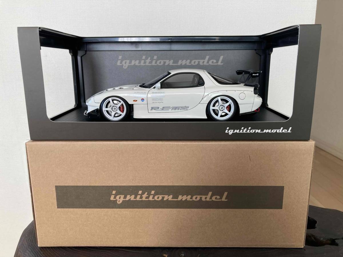 【18日までクーポン利用可】★1/18 Mazda RX-7 FD3S RE雨宮★白 White★ignition model イグニッションモデル★RE Amemiya★IG1043_画像1