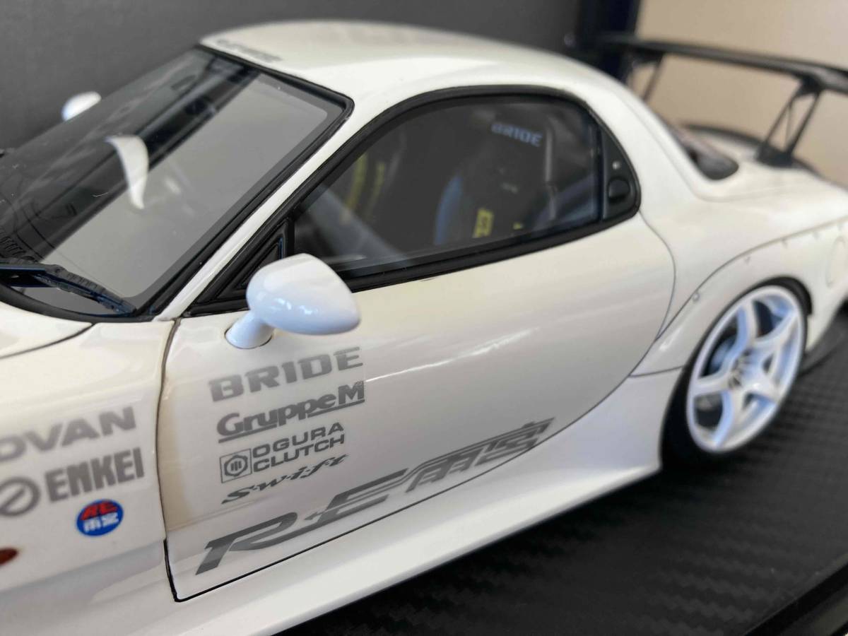 【18日までクーポン利用可】★1/18 Mazda RX-7 FD3S RE雨宮★白 White★ignition model イグニッションモデル★RE Amemiya★IG1043_画像4