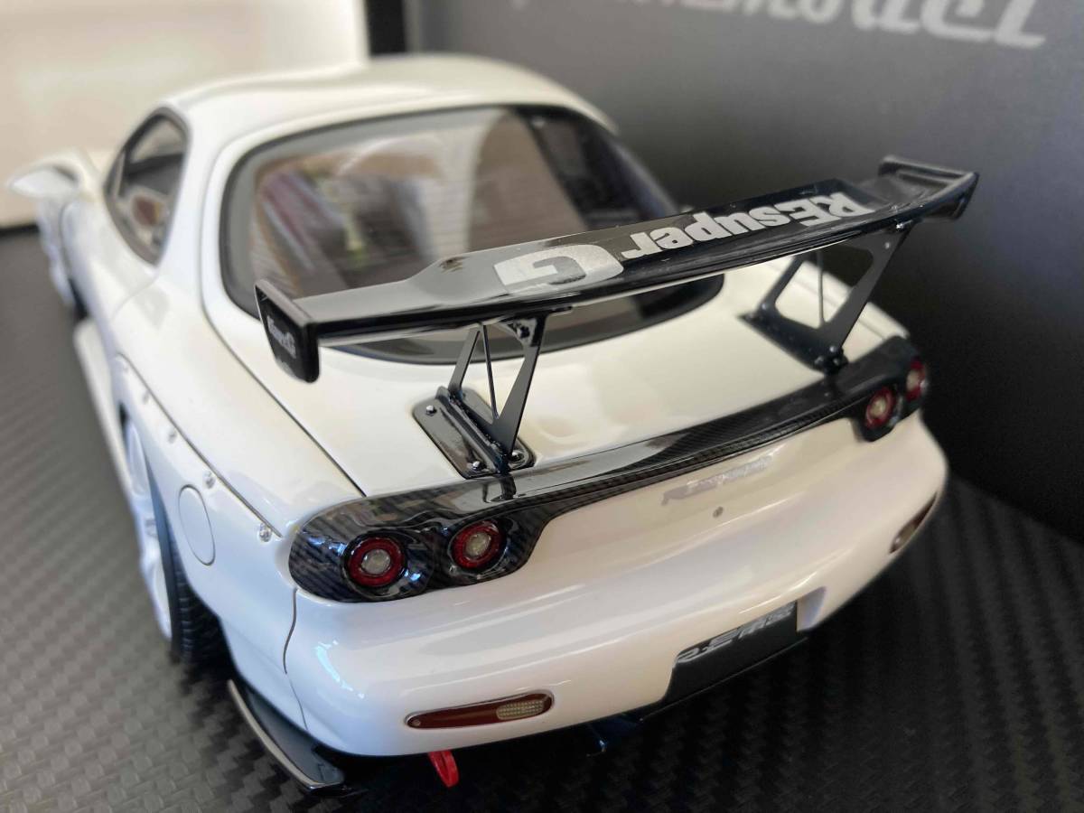 【18日までクーポン利用可】★1/18 Mazda RX-7 FD3S RE雨宮★白 White★ignition model イグニッションモデル★RE Amemiya★IG1043_画像7