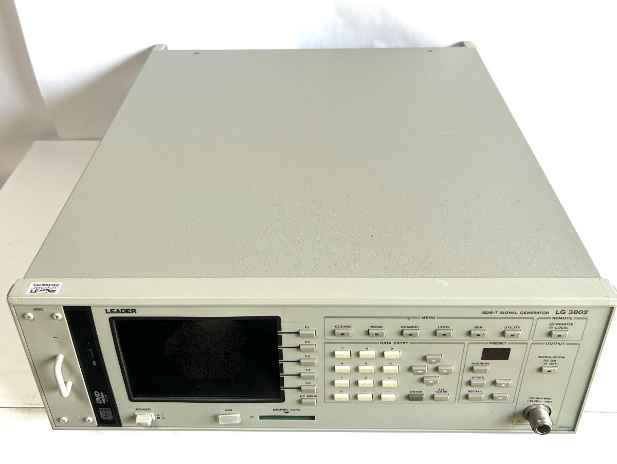 LEADER リーダー LG3802 ISDB-T シグナルジェネレータ 地デジ LEADER リーダー LG3802 ISDB-T シグナルジェネレータ 地デジ