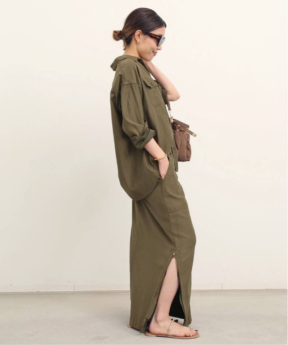 【REMI RELIEF/レミレリーフ】Military Maxi Skirt ミリタリーマキシスカート 38 アパルトモン