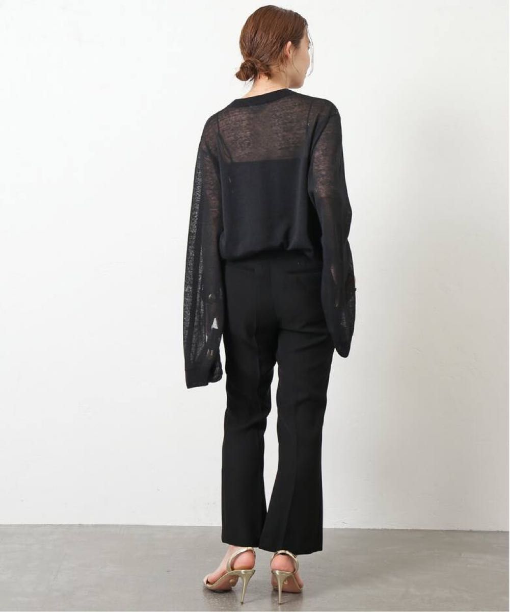 Sheer Slit Sleeve プルオーバー ブラック シアースリットスリーブプル