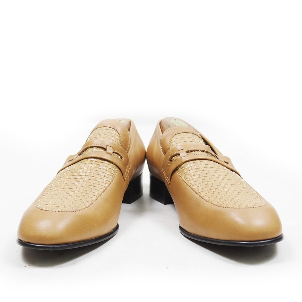  превосходный товар 60-70s 29cm соответствует PEDWINpedo wing туфли без застежки Loafer BROWN SHOE COMPANY оттенок бежевого кожа обувь кожа обувь /U8077