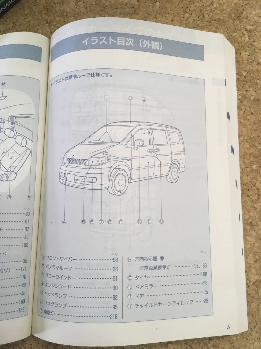 [ free shipping ]NISSAN Serena * owner manual {USED}