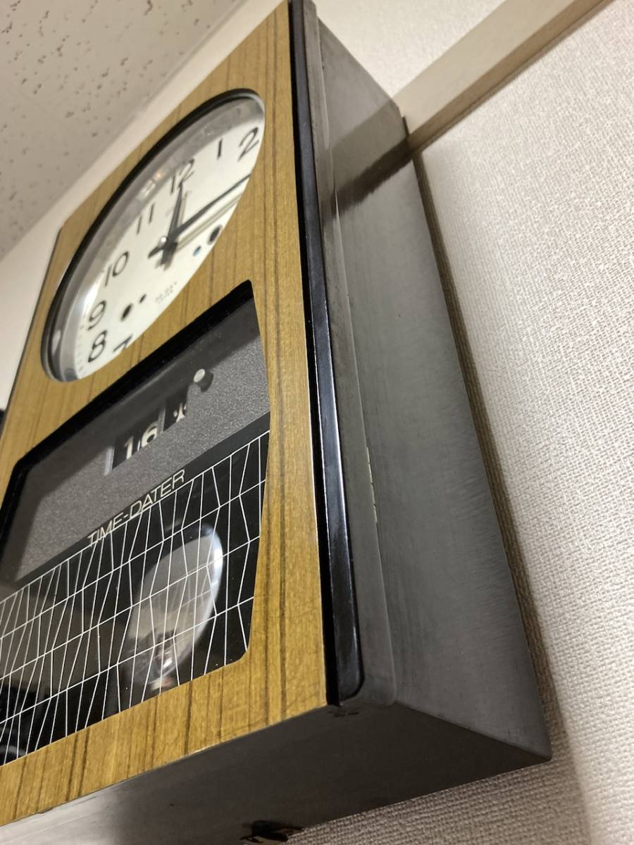 中古 セイコー ボンボン時計 カレンダー付き30日巻き 稼働品の画像4