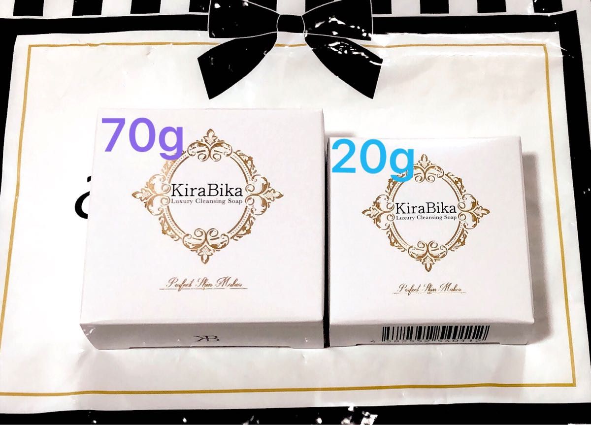 きらびか ラグジュアリークレンジングソープ 70g +20g 2個セット|PayPayフリマ ラグジュアリークレンジングソープ の3点セット☆