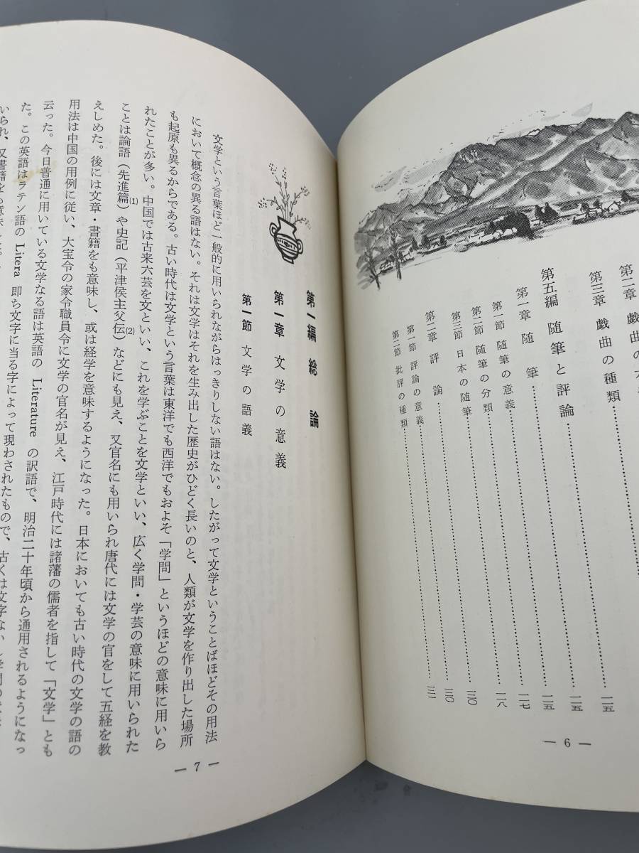 文学概説　昭和四十三年九月三十日発行　一冊　古書古文書和書古本骨董古美術　　_画像5