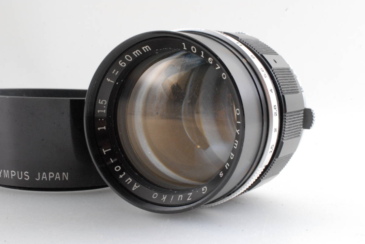大人の上質 Pen for Lens MF f/1.5 60mm Auto-T G.Zuiko Olympus 【並