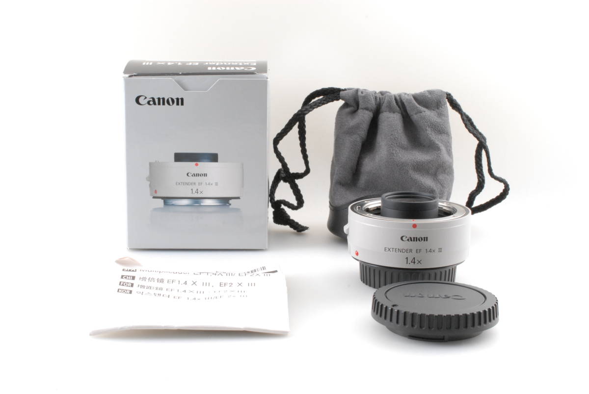 【ほぼ未使用 保障付 動作確認済】Canon Extender EF 1.4x III Teleconverter Lens キャノン エクステンダー #Q3939
